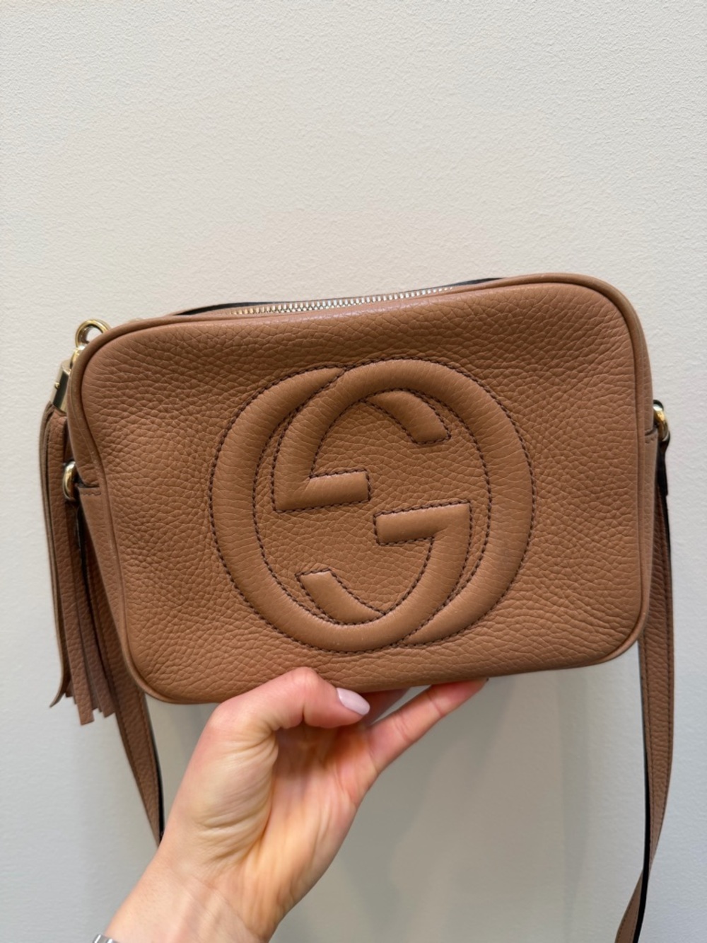 Gucci Tan Soho Disco Leather Crossbody Bag